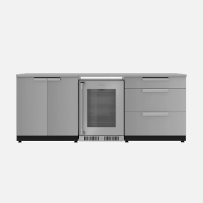 STAINLESS STEEL SETS WITH FRIDGE